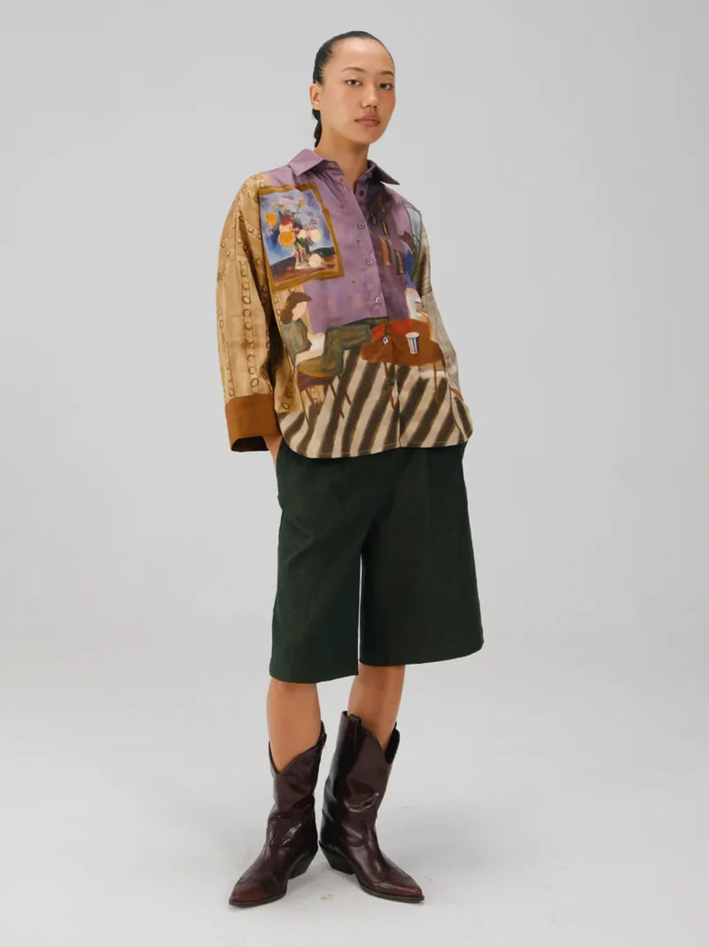 Panel Shirt - Living Room satin by CORD for women Worldwide