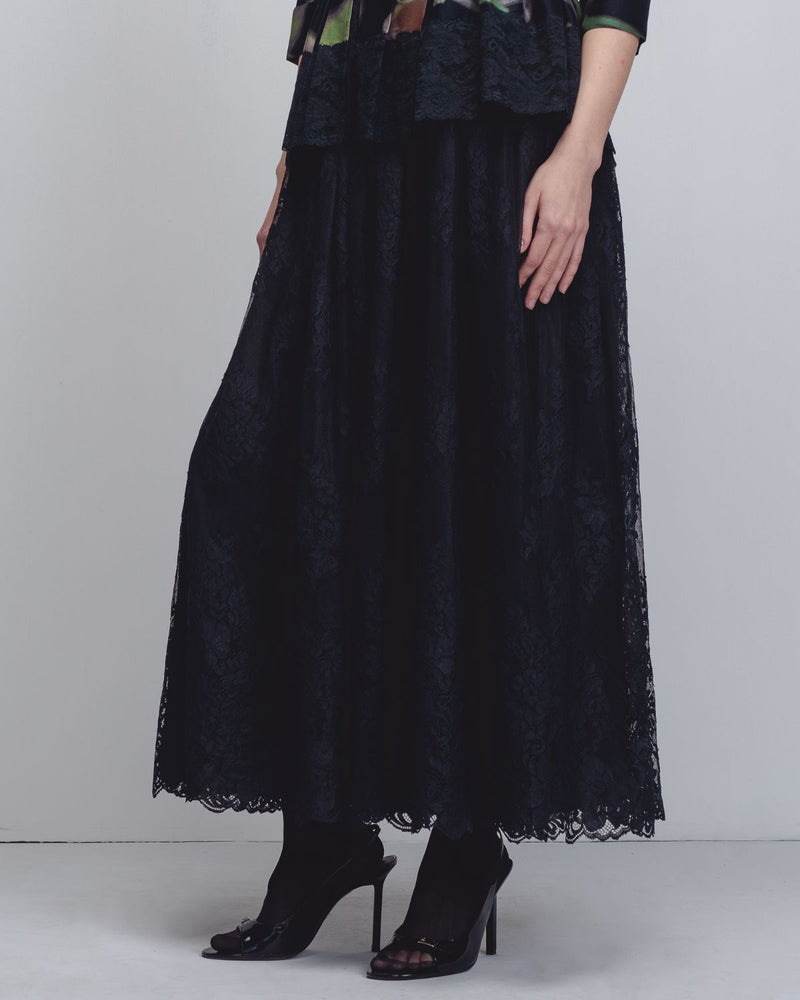 Paron Print Ame Dress - Paron Print + Black by Leh Studios in black color for women Worldwide