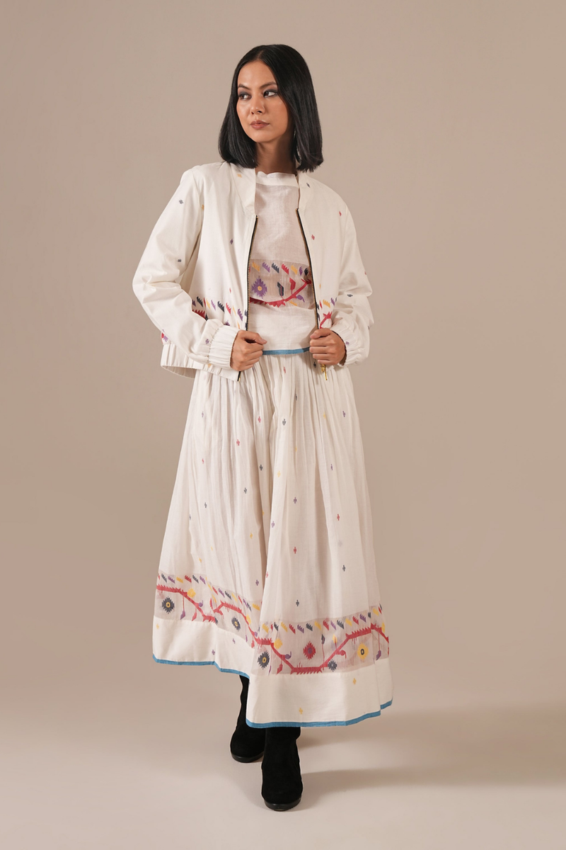 PEARL CLOUD SET 100% cotton by Indigo Dreams in ivory color for women Worldwide
