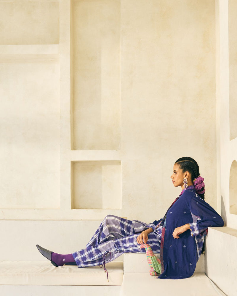 Peter Set cotton by SWATTI KAPOOR in multi color for women Worldwide