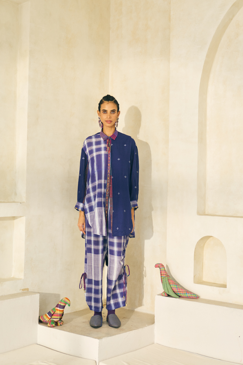 Peter Set cotton by SWATTI KAPOOR in multi color for women Worldwide