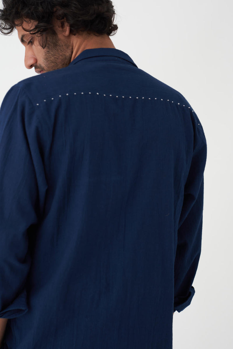 PATCH POCKET SHAKET - NAVY