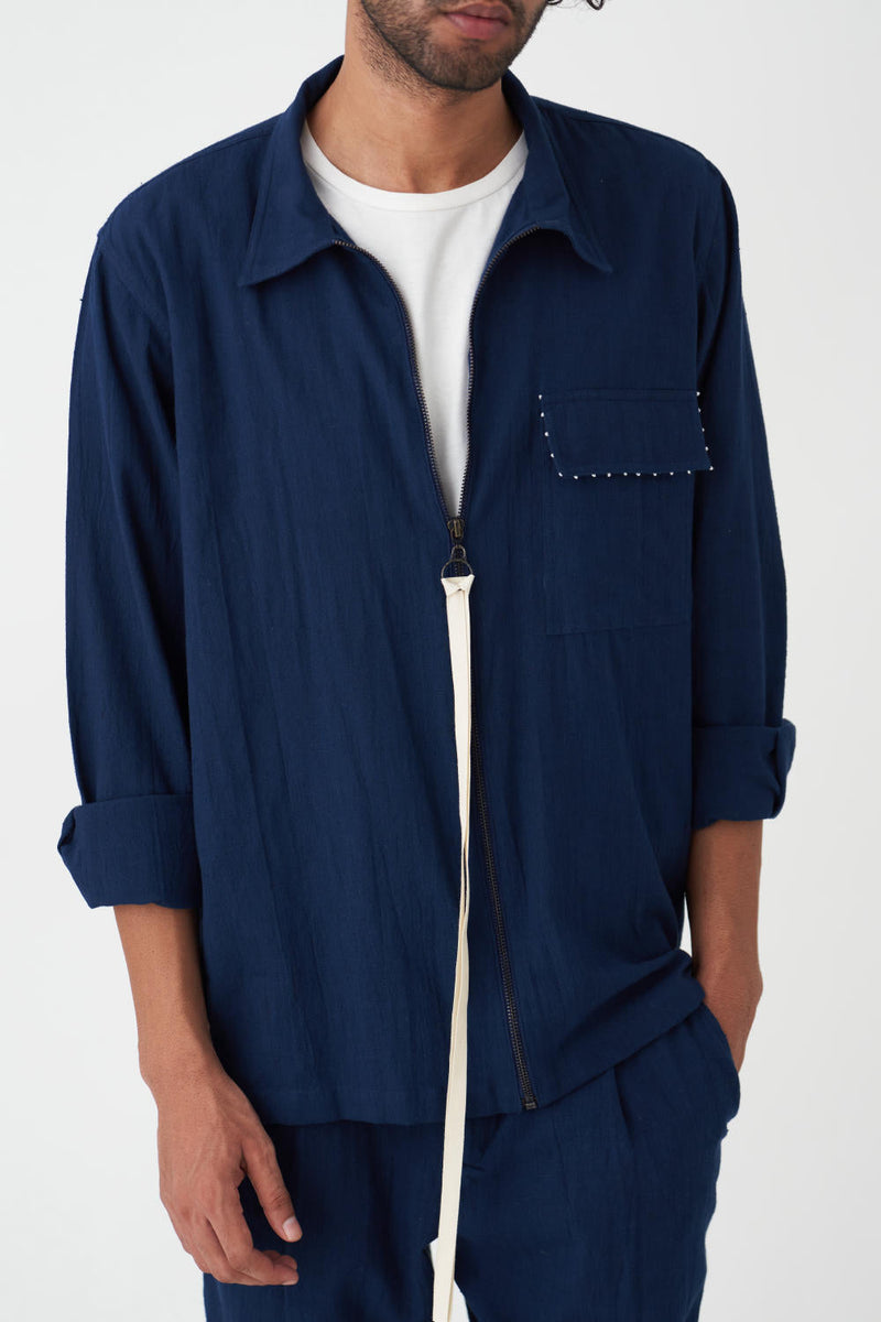 PATCH POCKET SHAKET - NAVY
