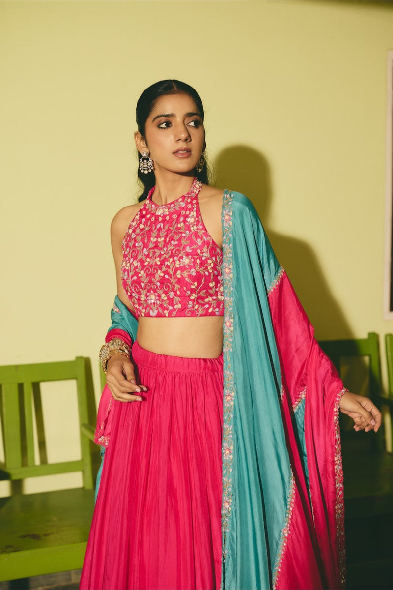 PHOOJHARI DUPATTA silk by Rashika Mittal in multi color for women Worldwide