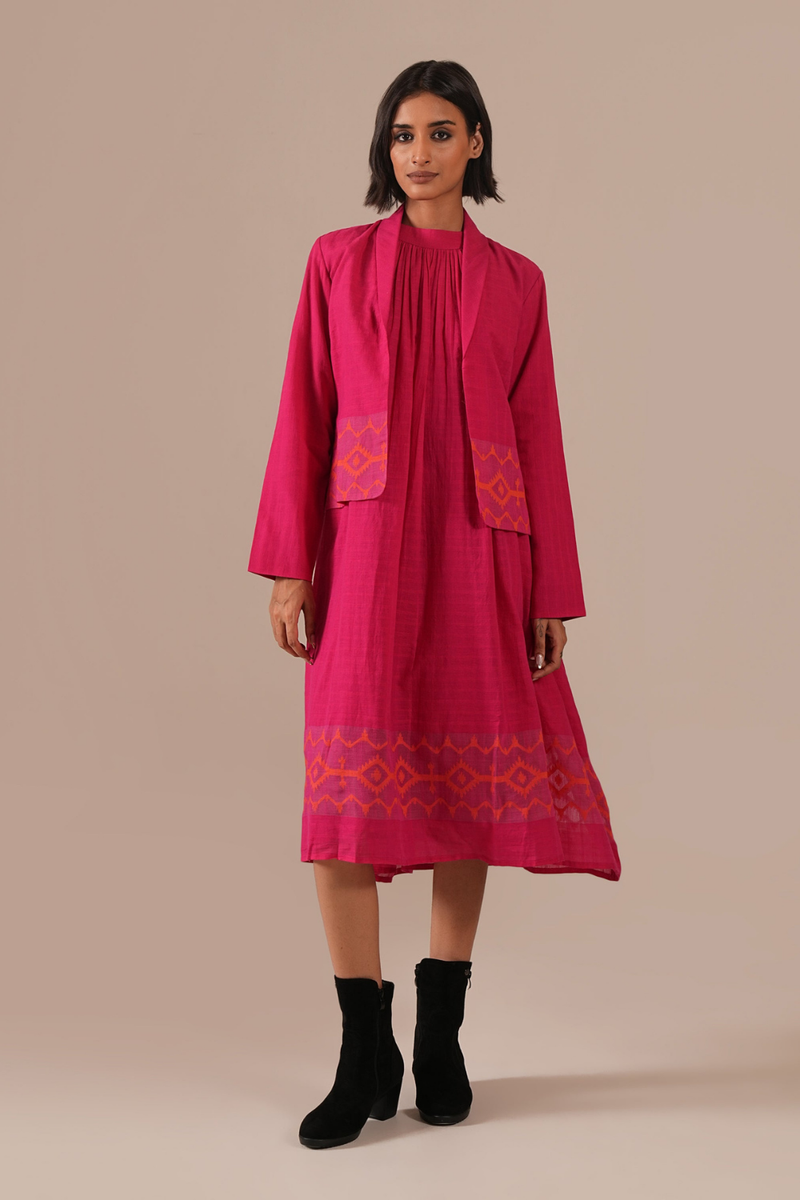 PINK AURA SET 100% cotton by Indigo Dreams in pink color for women Worldwide