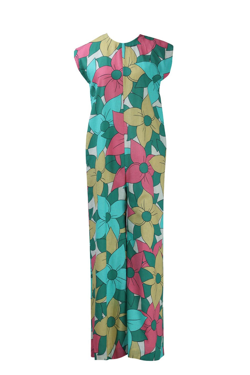 Big Floral Jumpsuit mul by Kritika Murarka in multi color for women Worldwide