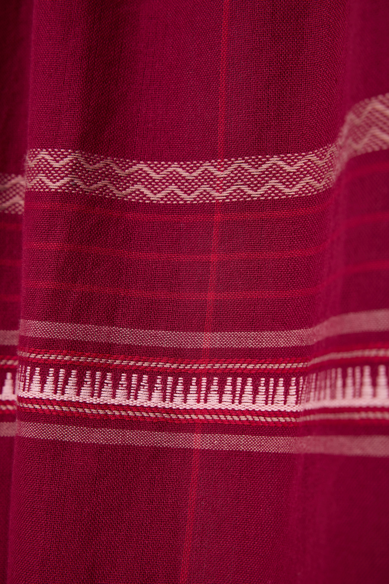 Pakhi Pink Stripes Handwoven Skirt