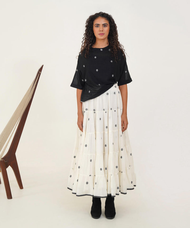 PALM TOP 100% cotton by Indigo Dreams in black color for women Worldwide