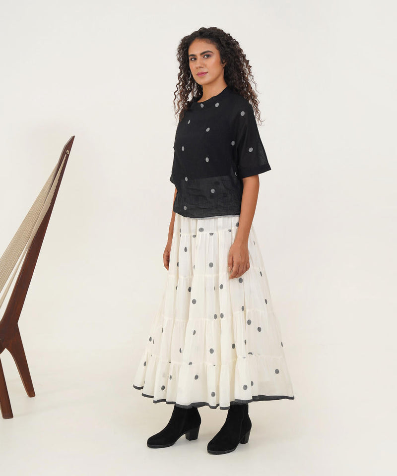 PALM TOP 100% cotton by Indigo Dreams in black color for women Worldwide