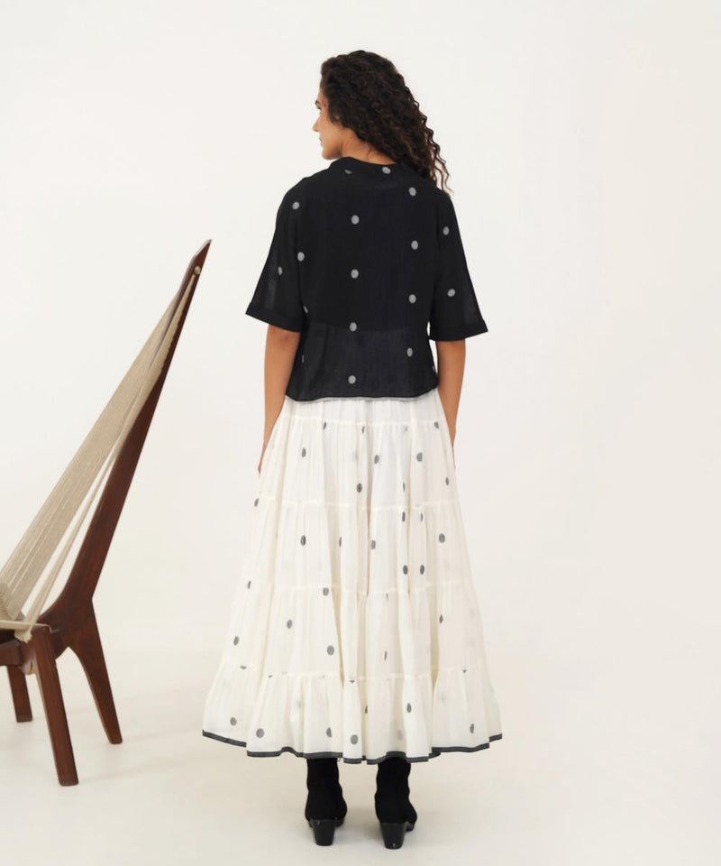 PALM TOP 100% cotton by Indigo Dreams in black color for women Worldwide