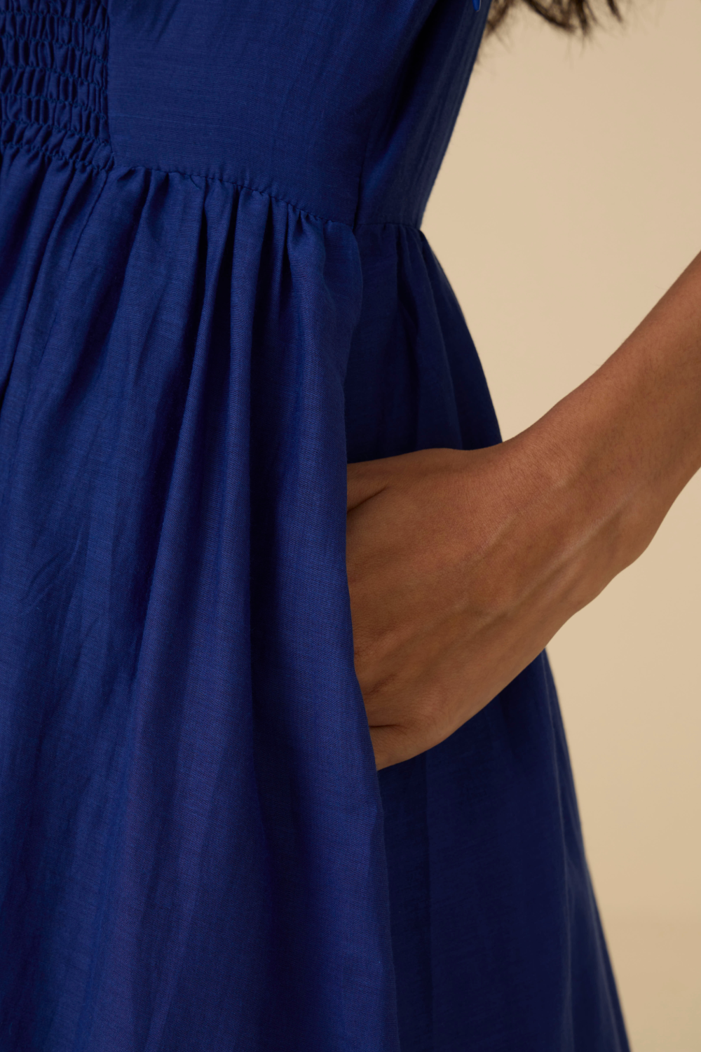 Parina Royal Blue Midi Dress