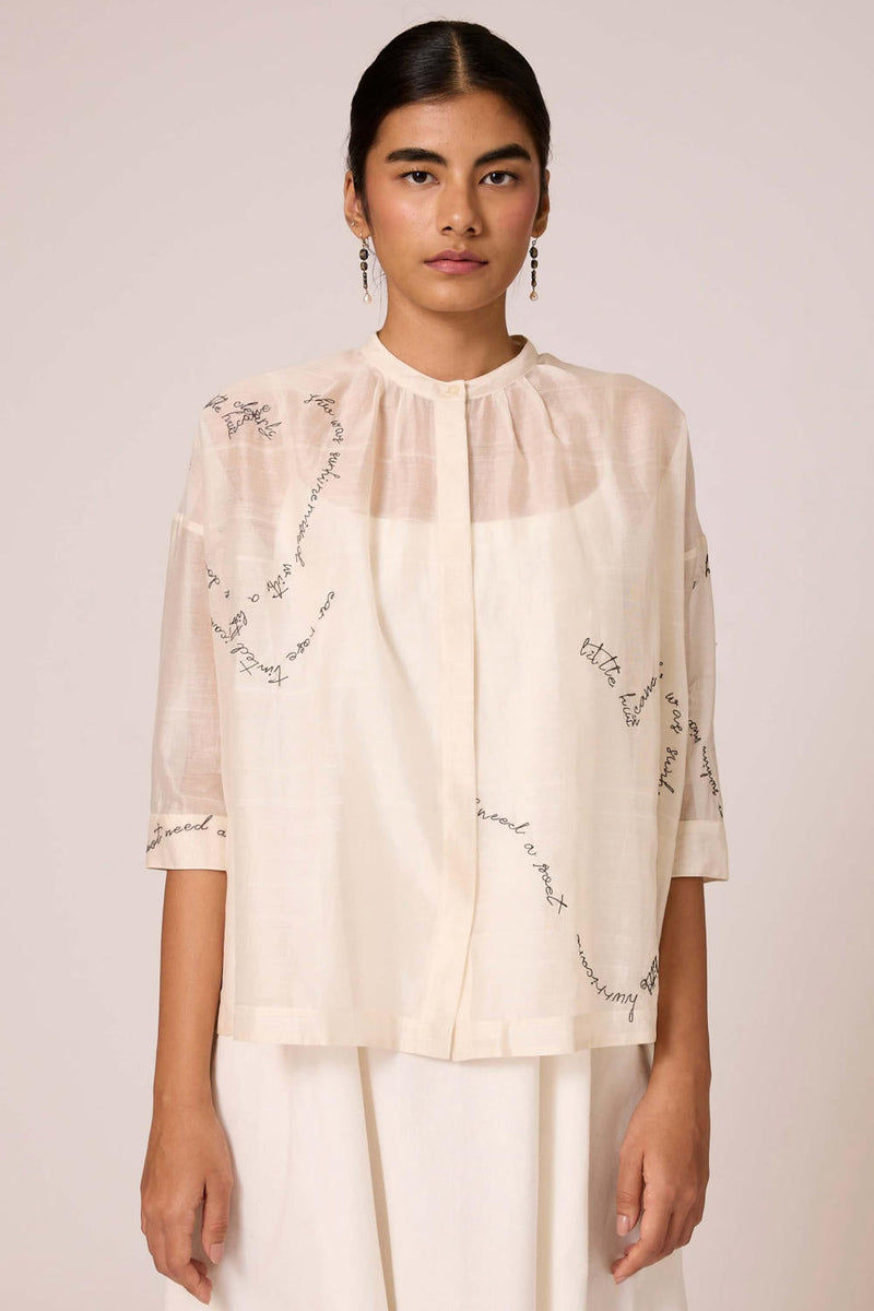 Pele - Top chanderi by The Summer House for women Worldwide