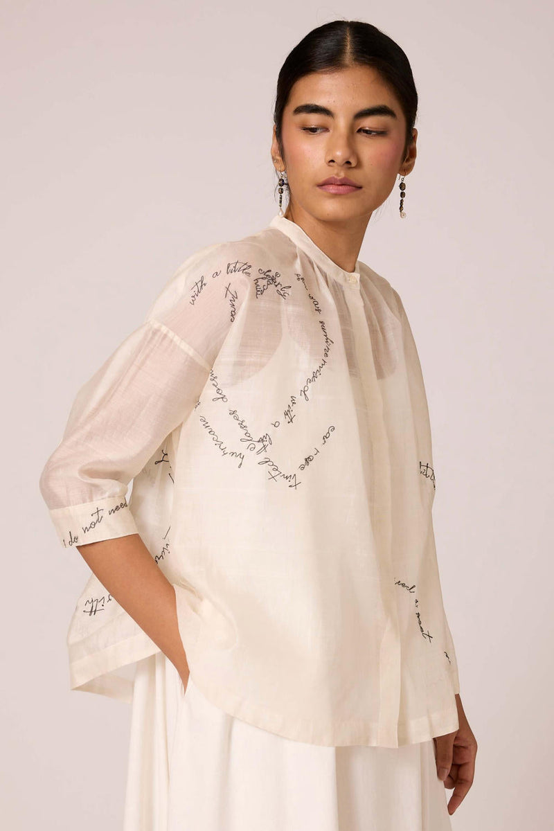 Pele - Top chanderi by The Summer House for women Worldwide