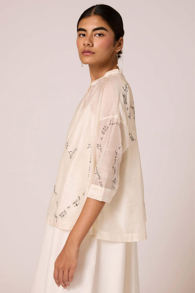 Pele - Top chanderi by The Summer House for women Worldwide