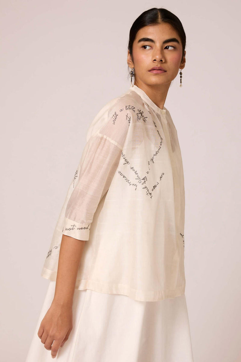 Pele - Top chanderi by The Summer House for women Worldwide
