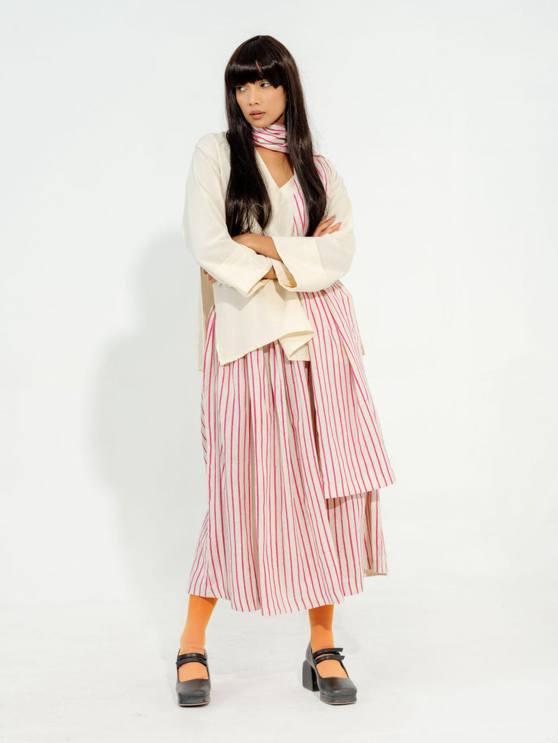 Pepper Top cotton matty tops and shirts by Stoique in natural, pink for women Worldwide