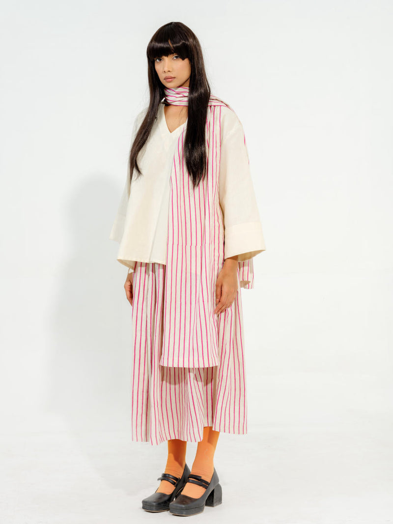 Pepper Top cotton matty tops and shirts by Stoique in natural, pink for women Worldwide