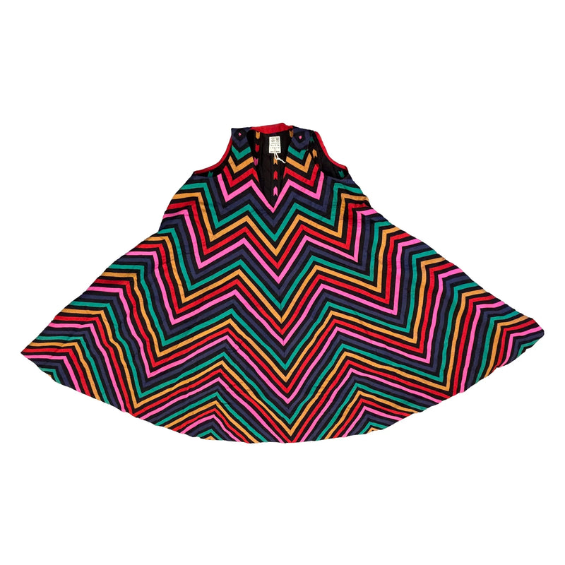Plum Rangoli Dress-Multicolour cotton dress by Ka-Sha in multicolor for women Worldwide