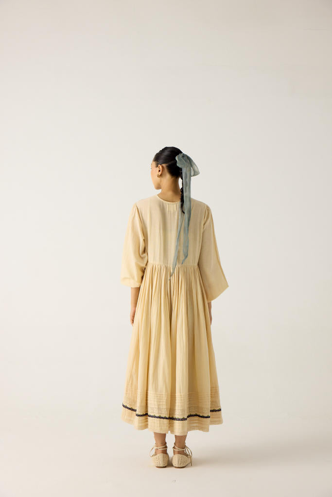 POEM DRESS-IVORY DUCK APPLIQUE cotton by CORD in multi for women Worldwide
