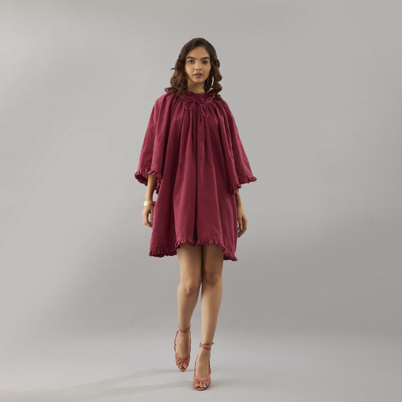 Poipu Ruffled dress cotton by Moborr for women Worldwide