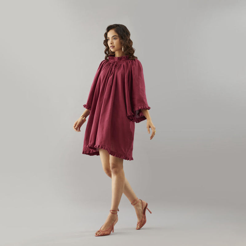 Poipu Ruffled dress cotton by Moborr for women Worldwide