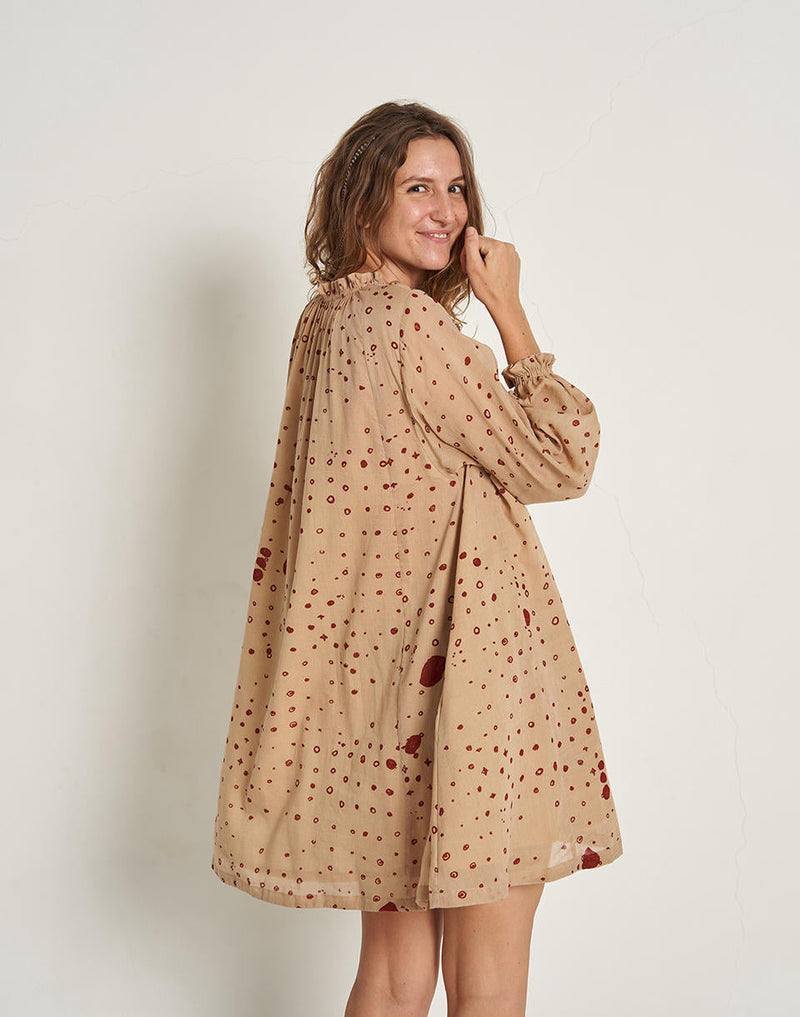 Polka Dot Oversized Dress cotton by World of Crow for Worldwide