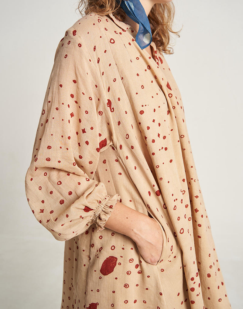 Polka Dot Oversized Dress cotton by World of Crow for Worldwide