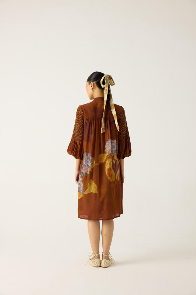 PORTO DRESS-FOLIAGE cotton by CORD in multi for women Worldwide