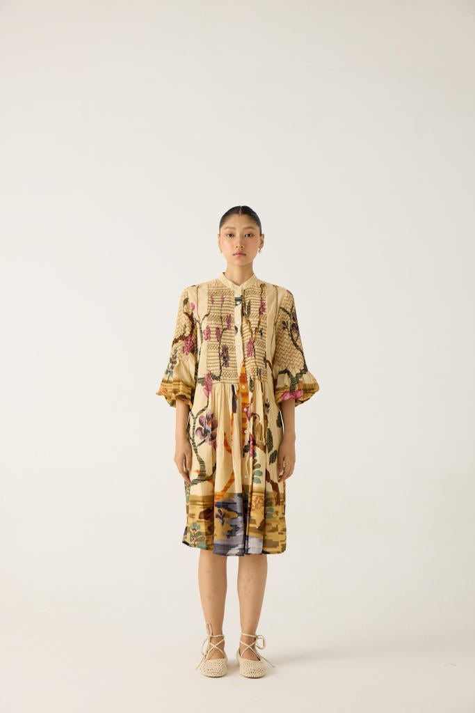 PORTO DRESS-SAFARI cotton by CORD in multi for women Worldwide