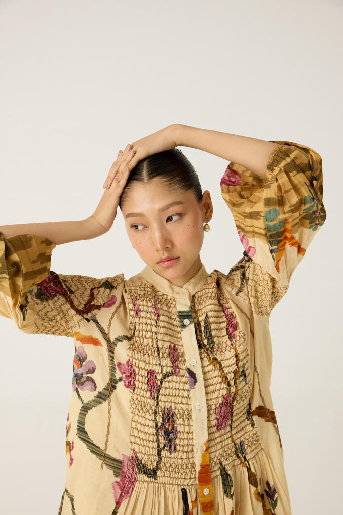 PORTO DRESS-SAFARI cotton by CORD in multi for women Worldwide