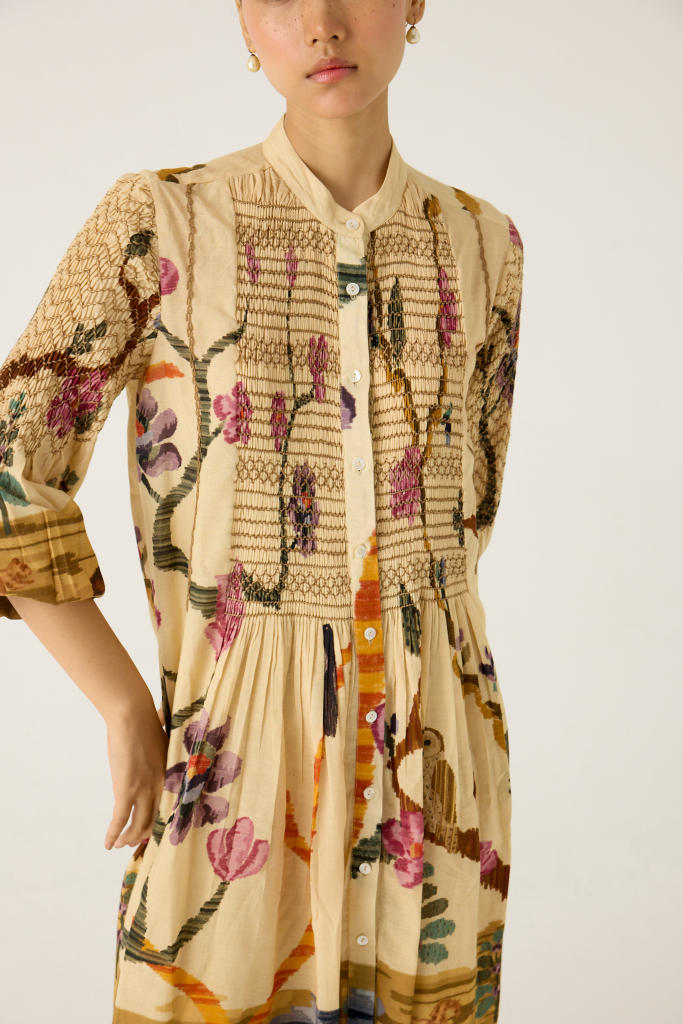 PORTO DRESS-SAFARI cotton by CORD in multi for women Worldwide