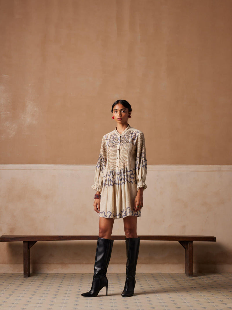 Porto top-Ivory Spiral cotton by CORD for women Worldwide
