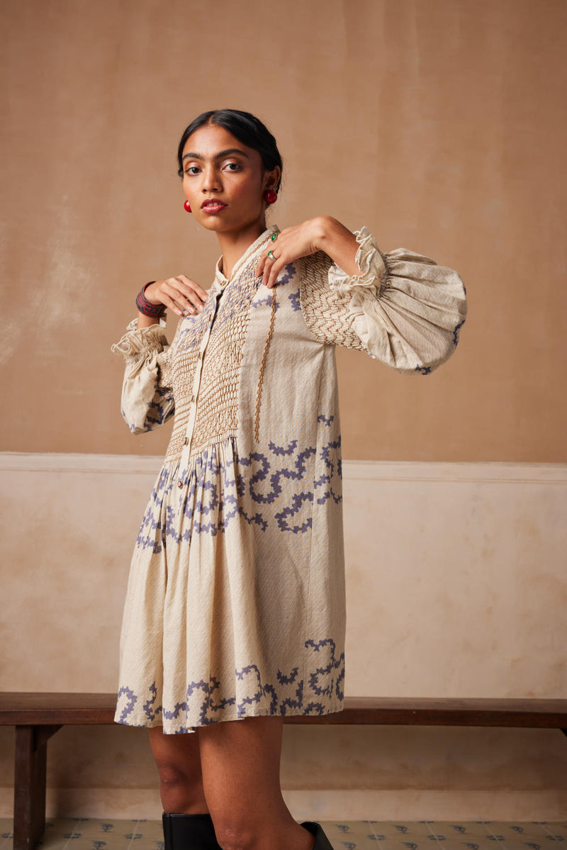 Porto top-Ivory Spiral cotton by CORD for women Worldwide