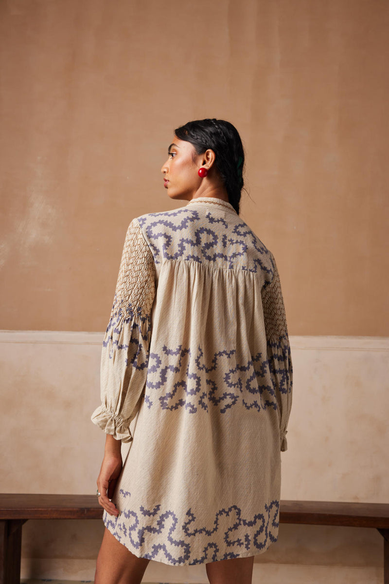 Porto top-Ivory Spiral cotton by CORD for women Worldwide