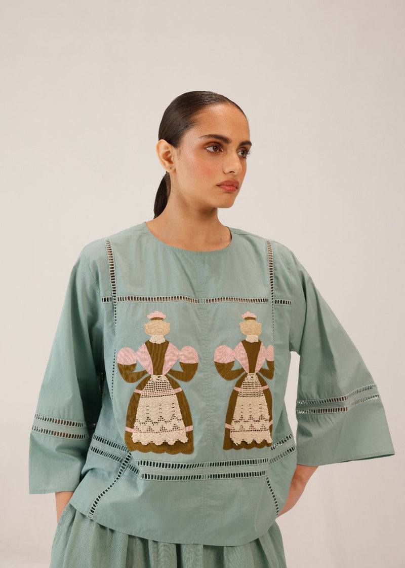 QUAD TOP - DOLL PB APPL by CORD for women Worldwide