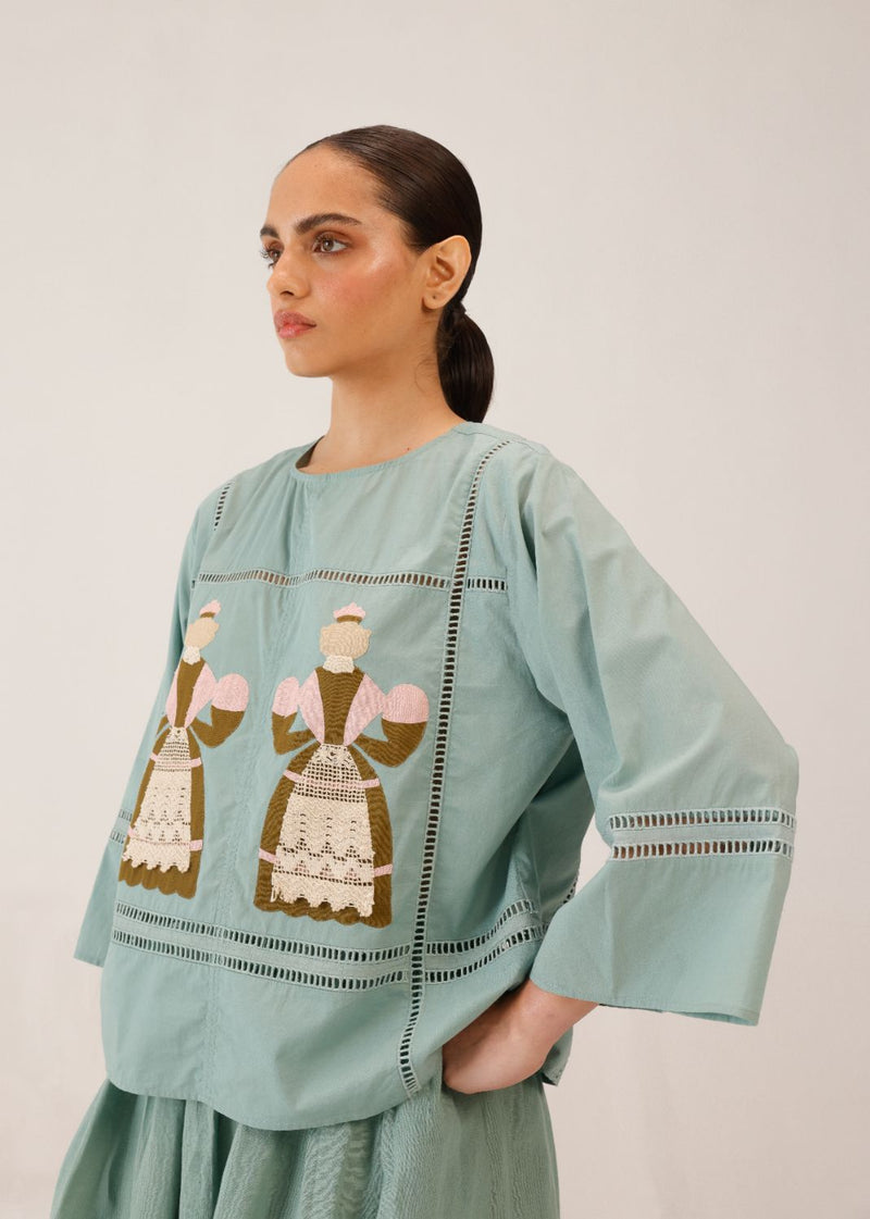QUAD TOP - DOLL PB APPL by CORD for women Worldwide