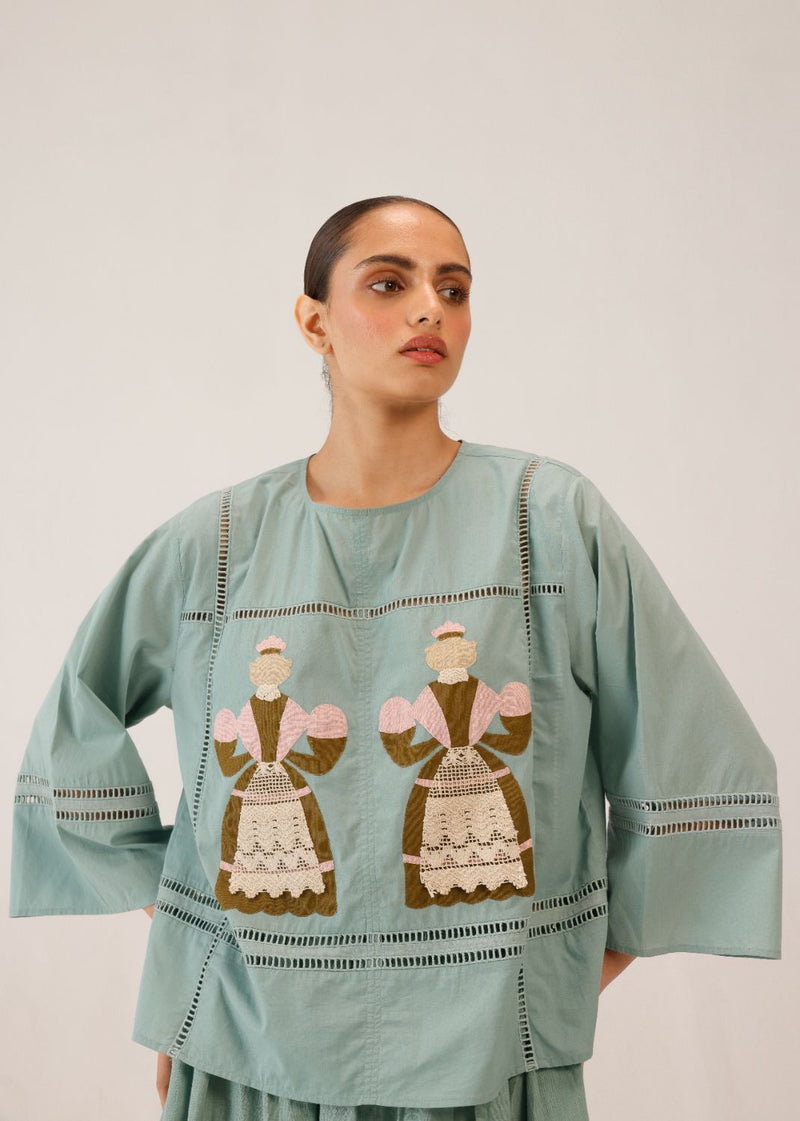 QUAD TOP - DOLL PB APPL by CORD for women Worldwide