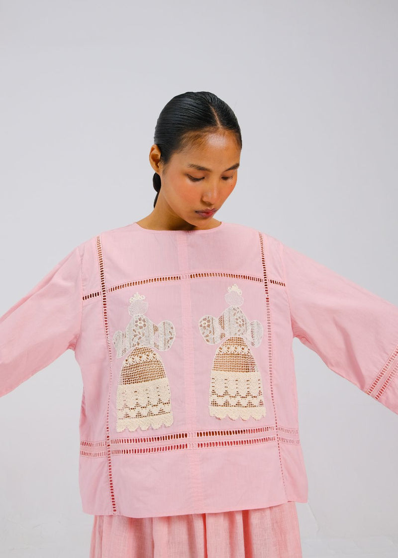 QUAD TOP - DOLL ROSE APPL by CORD for women Worldwide