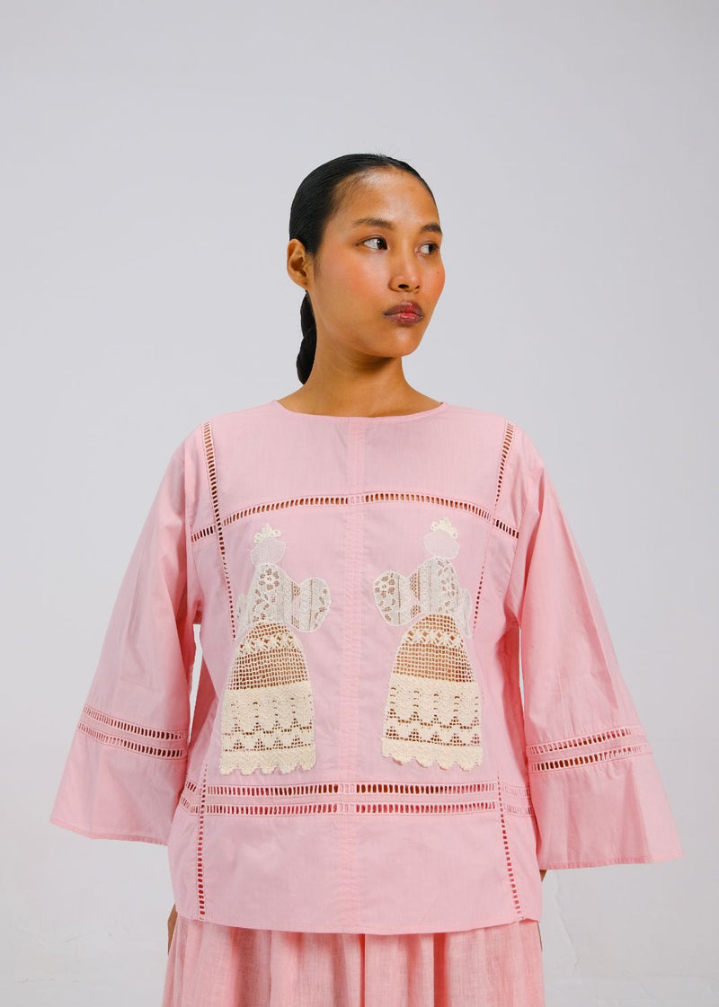 QUAD TOP - DOLL ROSE APPL by CORD for women Worldwide