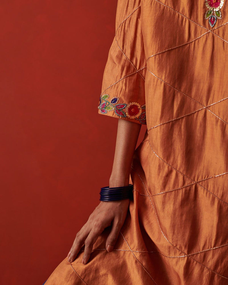 RAAS & ZEBA KURTA & PANT chiffon by Rashika Mittal in multi color for women Worldwide