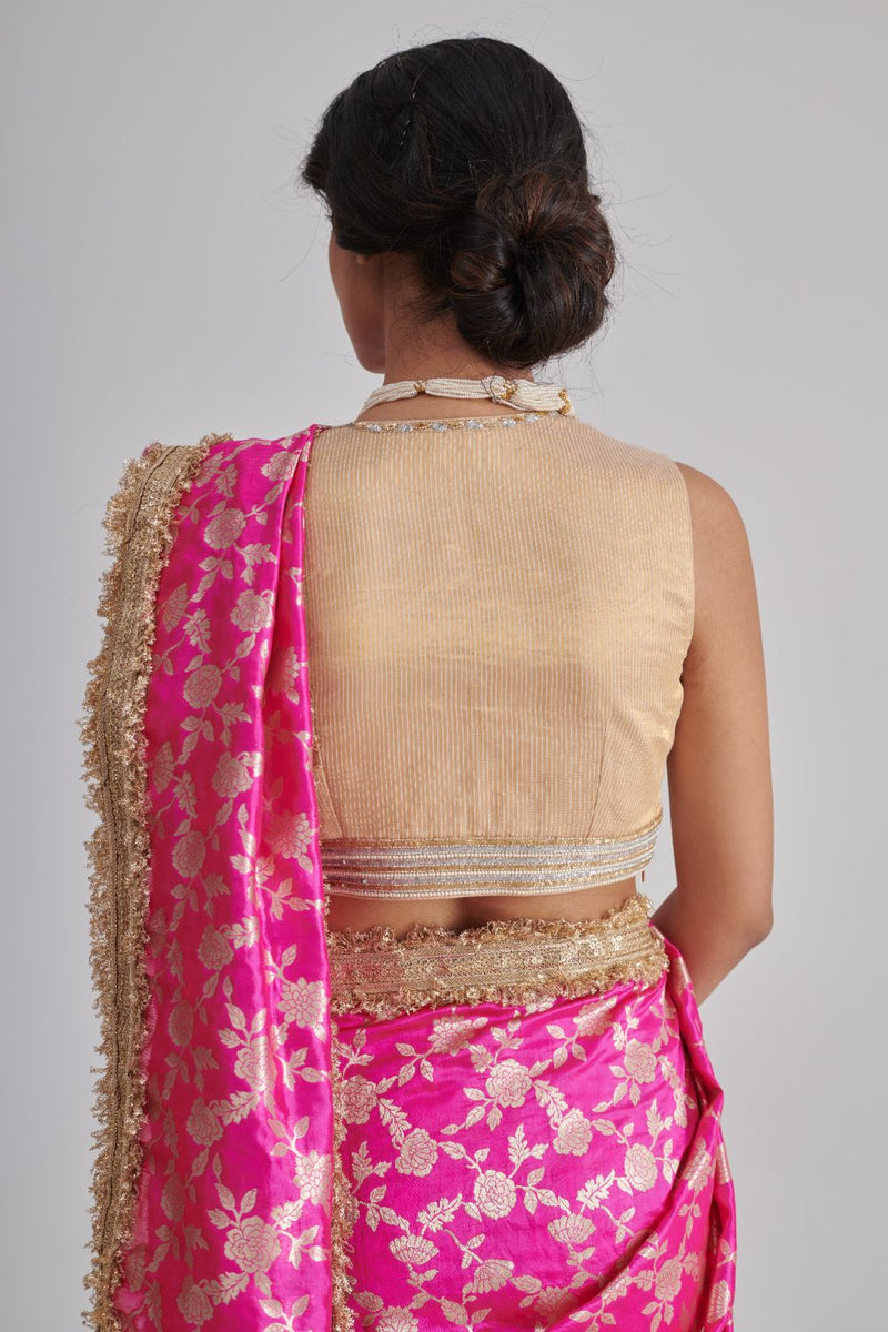 RAHI & AMARA SAREE & BLOUSE silk by Rashika Mittal in multi color for women Worldwide