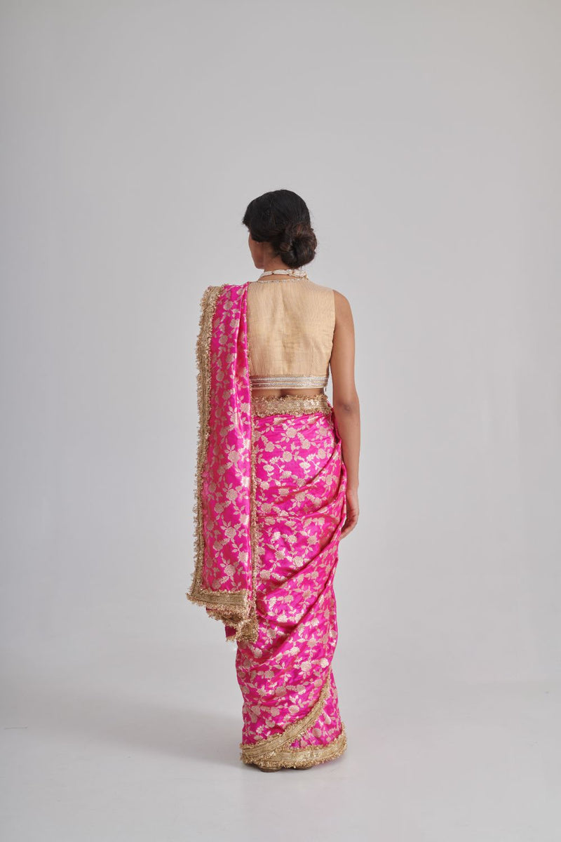 RAHI & AMARA SAREE & BLOUSE silk by Rashika Mittal in multi color for women Worldwide