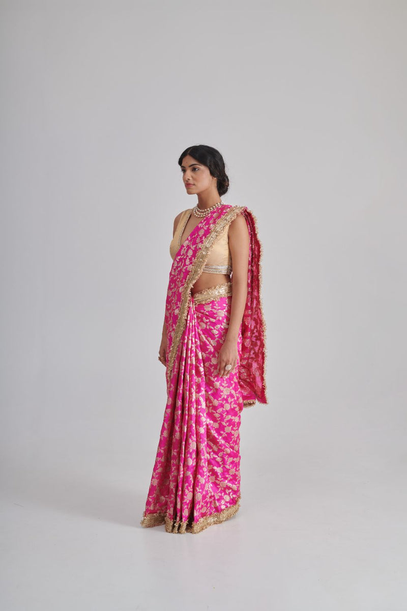 RAHI & AMARA SAREE & BLOUSE silk by Rashika Mittal in multi color for women Worldwide