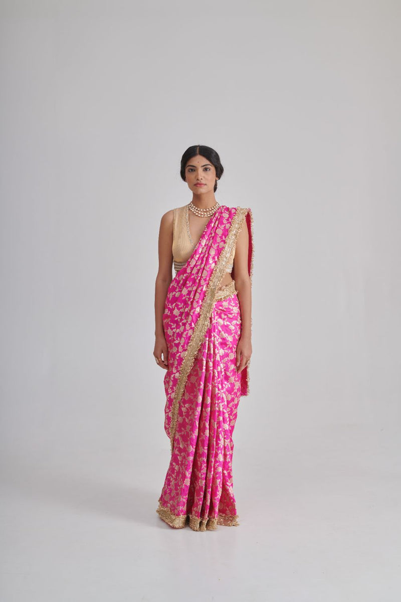 RAHI & AMARA SAREE & BLOUSE silk by Rashika Mittal in multi color for women Worldwide