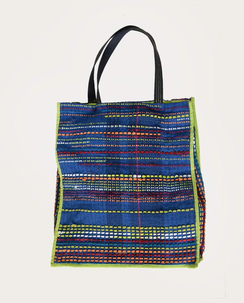 RECYCLE INDIGO FUMIGO BAG 100% cotton by Rias in multi color for women Worldwide