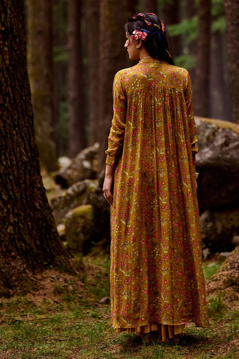 Regan Jacket Set cotton silk by Paulmi & Harsh-kahan Sep'26 in yellow for women Worldwide