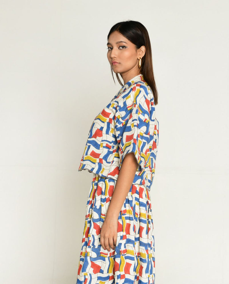 Escher Shirt linen by Rias in multi color for women Worldwide