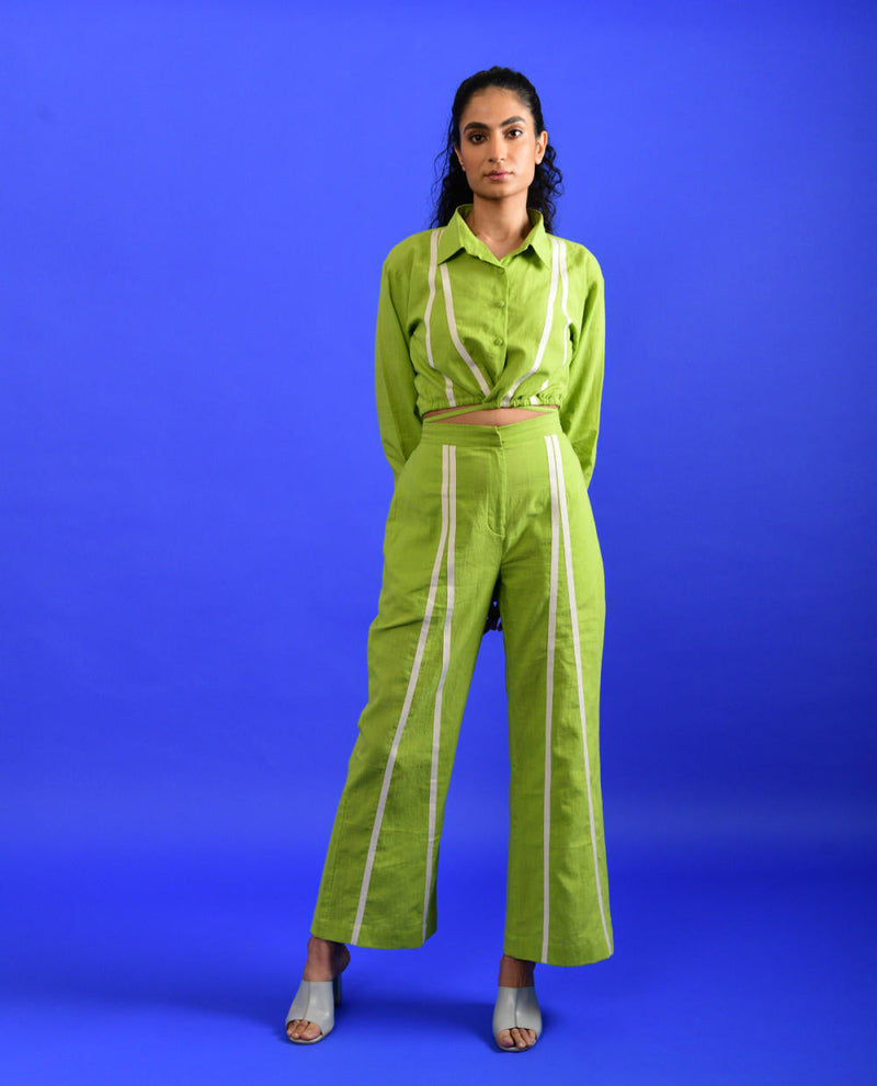 SCREAM GREEN PANTS Bottoms by Rias for women Worldwide