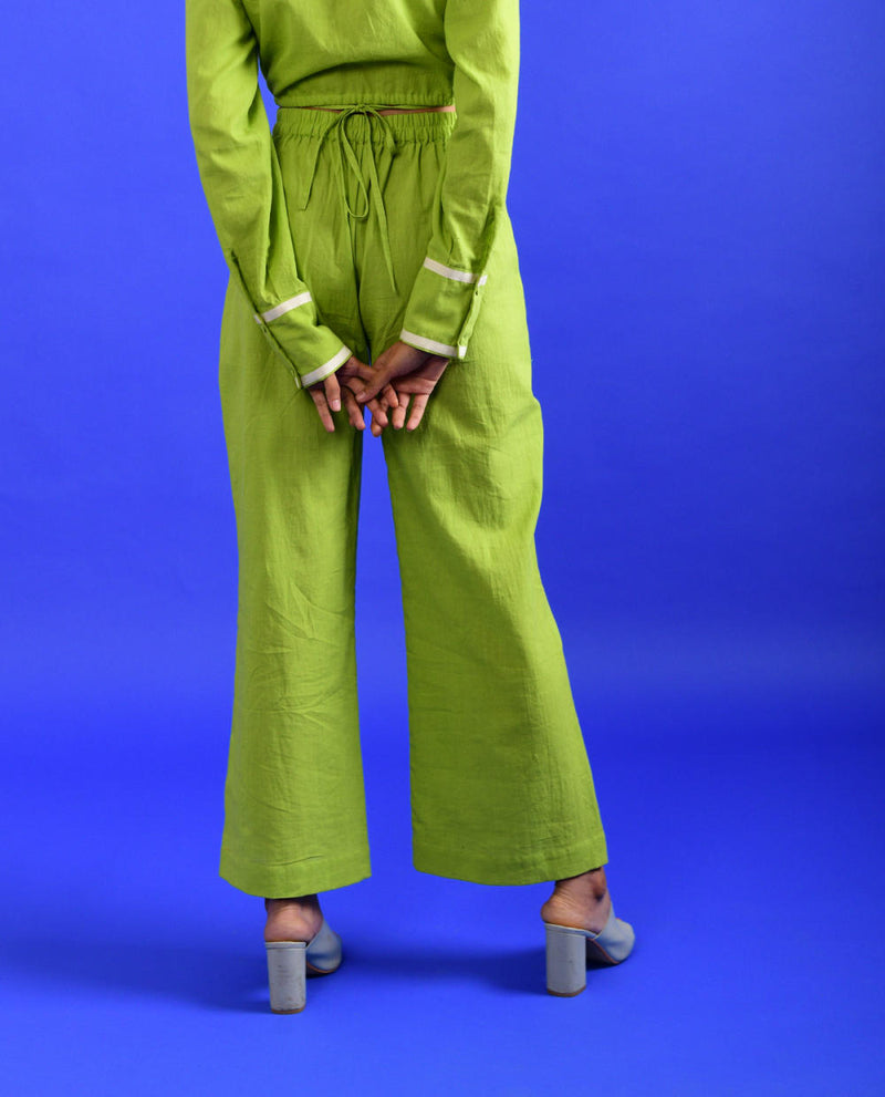 SCREAM GREEN PANTS Bottoms by Rias for women Worldwide