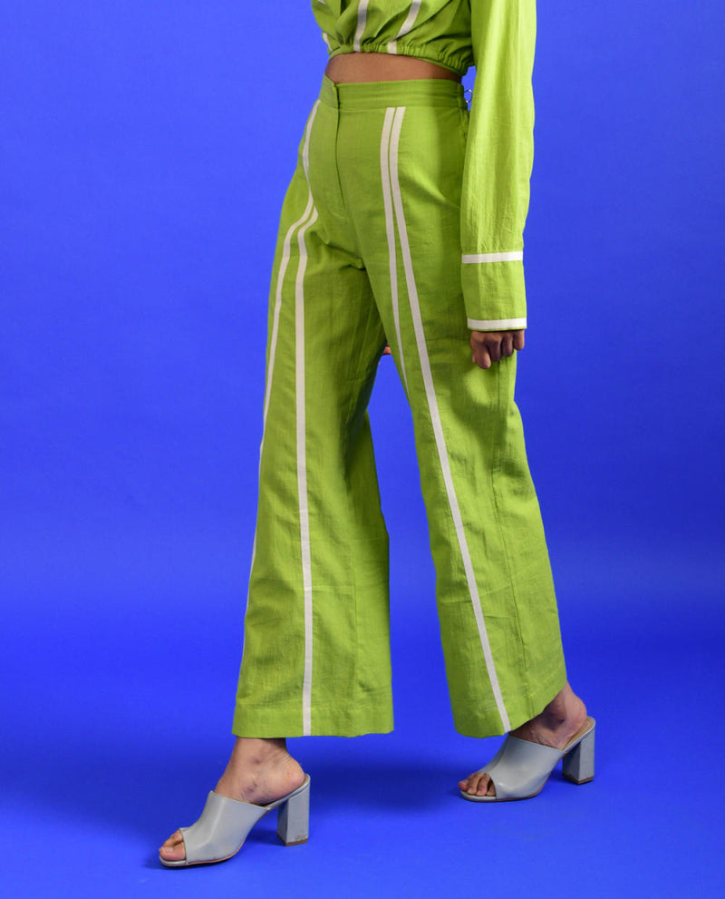 SCREAM GREEN PANTS Bottoms by Rias for women Worldwide